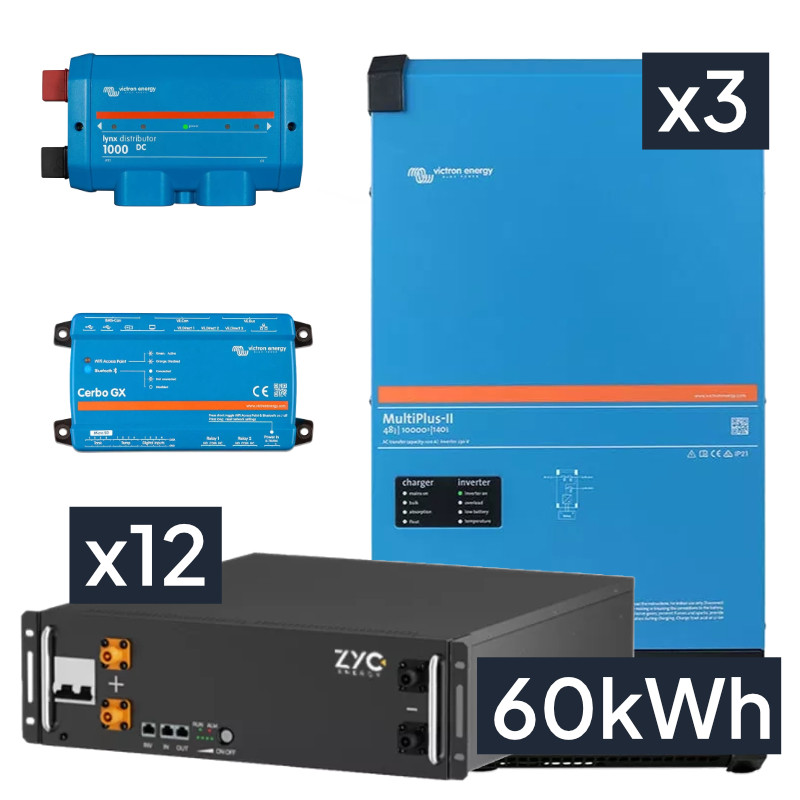 Trójfazowy magazyn energii 30kVA/60kWh