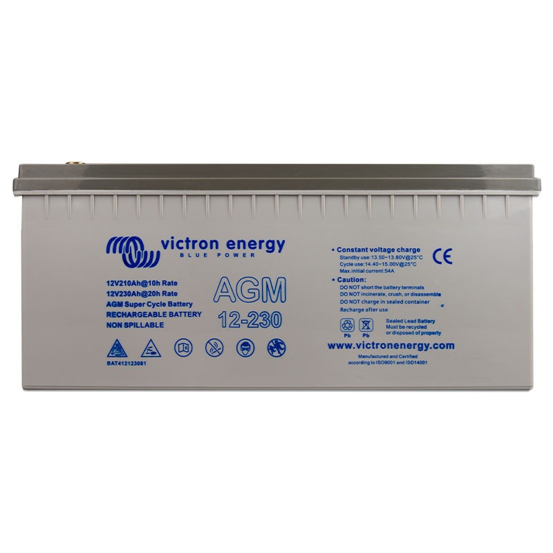 12V/230Ah AGM Super Cycle Batt. (M8)