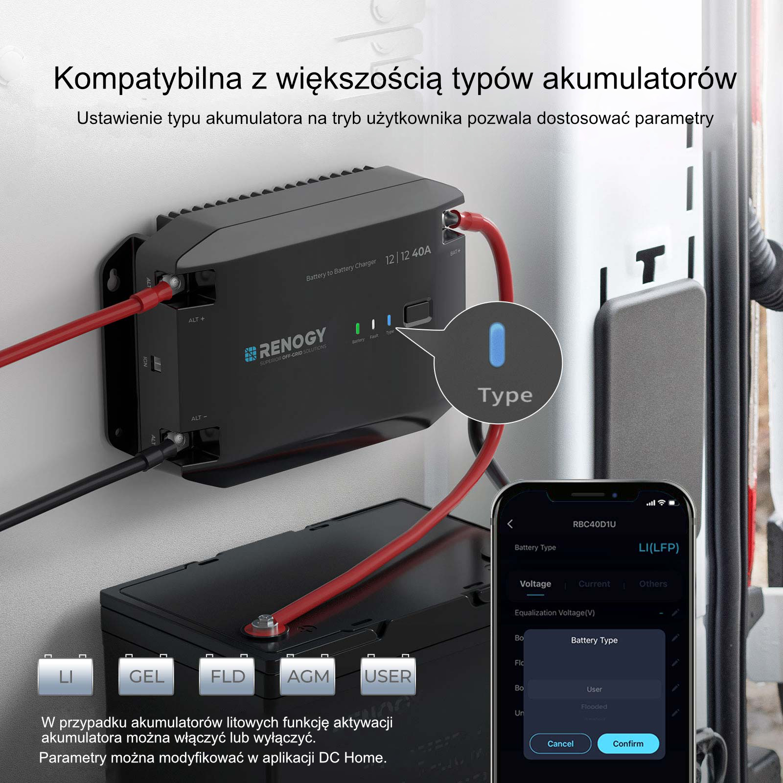 Ładowarka DC-DC Renogy 40A 12V (RBC40D1U-G3)