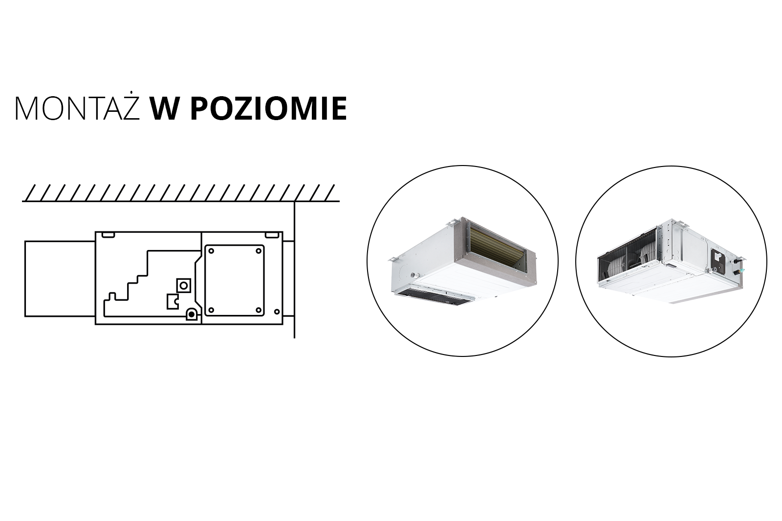 Klimatyzator kanałowy Rotenso Nevo N26Xi R15 (jednostka wewnętrzna)