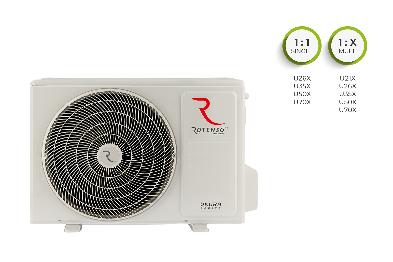 Klimatyzator pokojowy Rotenso Ukura U70Xo R15 (jednostka zewnętrzna)