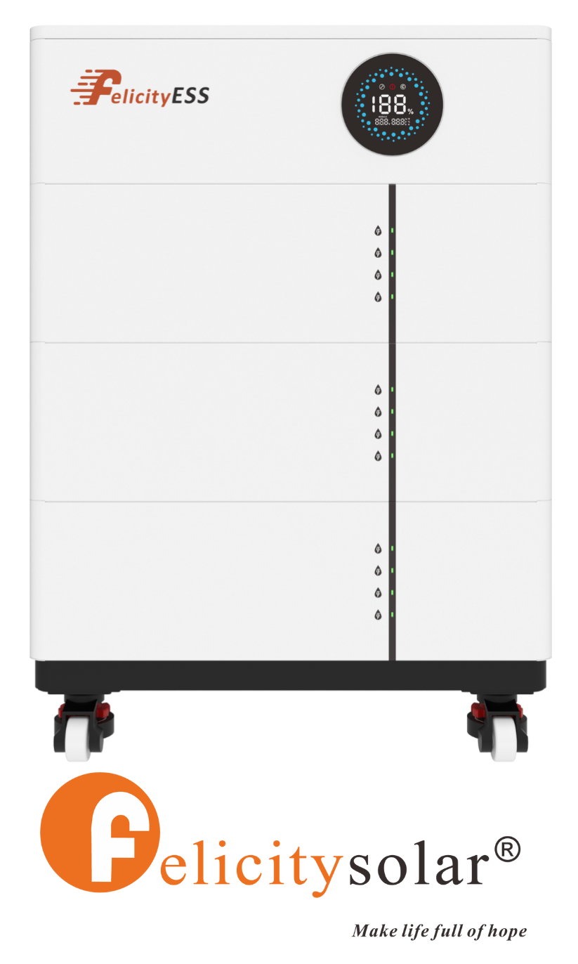 Felicity: Zestaw Bateria FLS48100SG2-4 20.48kWh 100Ah (niskonapięciowy)