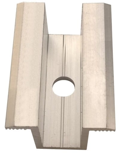 Klema środkowa Dł: 50 mm srebrna