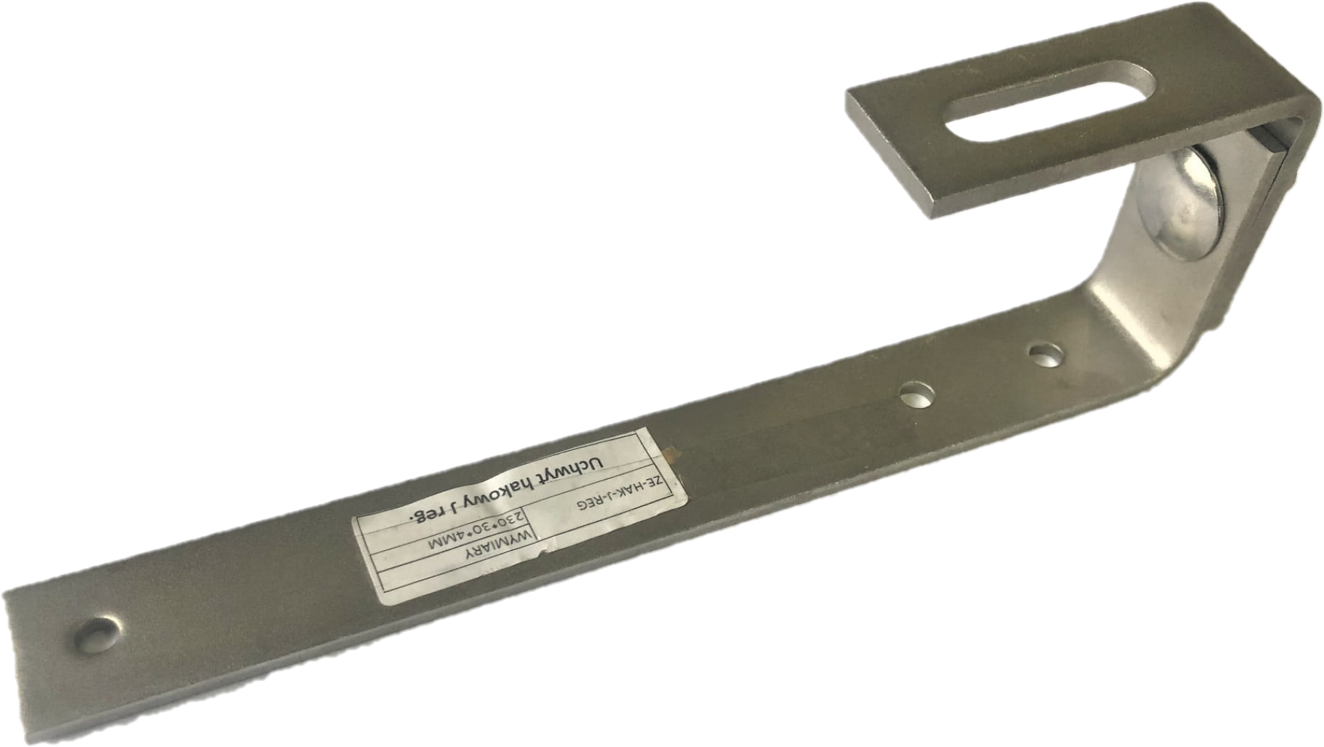 Uchwyt J: 230x30x4mm regulowany Typ:1