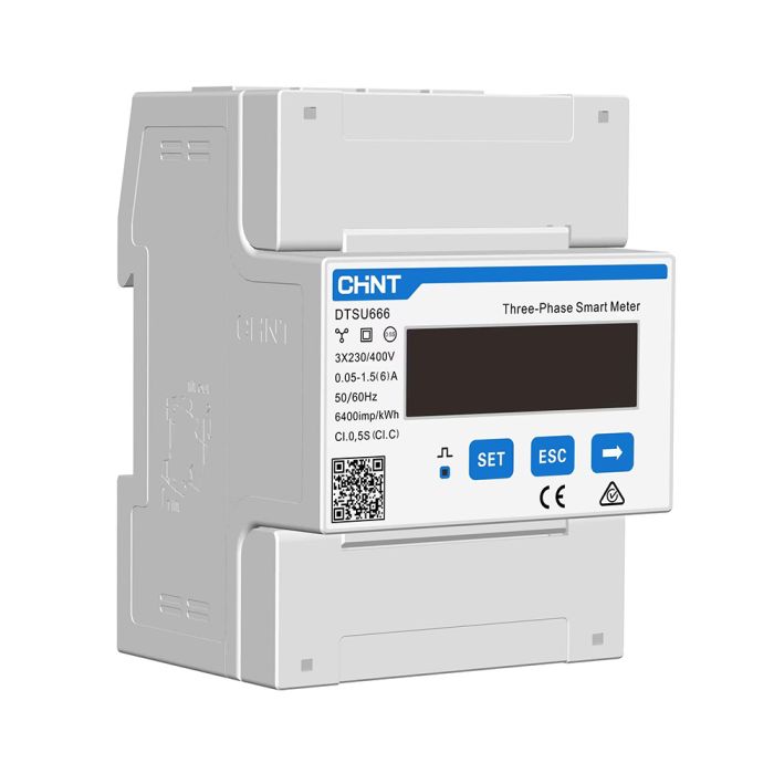 Chint Licznik energii elektrycznej 3-fazowy 4P 5(80)A RS485 DTSU666 (C313280)