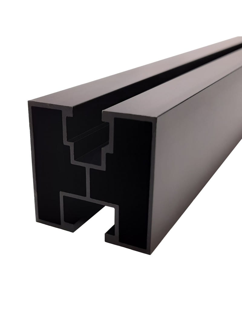 Profil aluminiowy 40*40 Śruba Sześciokątna L:7200mm anodowany czarny