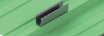 Mostek Trapezowy na Wpust przesuwny M8 L:200mm z EPDM