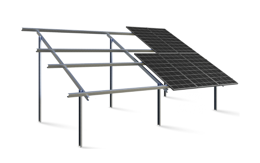 KONSTRUKCJA D2V DWUPODPOROWA GRUNTOWA (L<1800 / W<1135) dla PV BIFACIAL