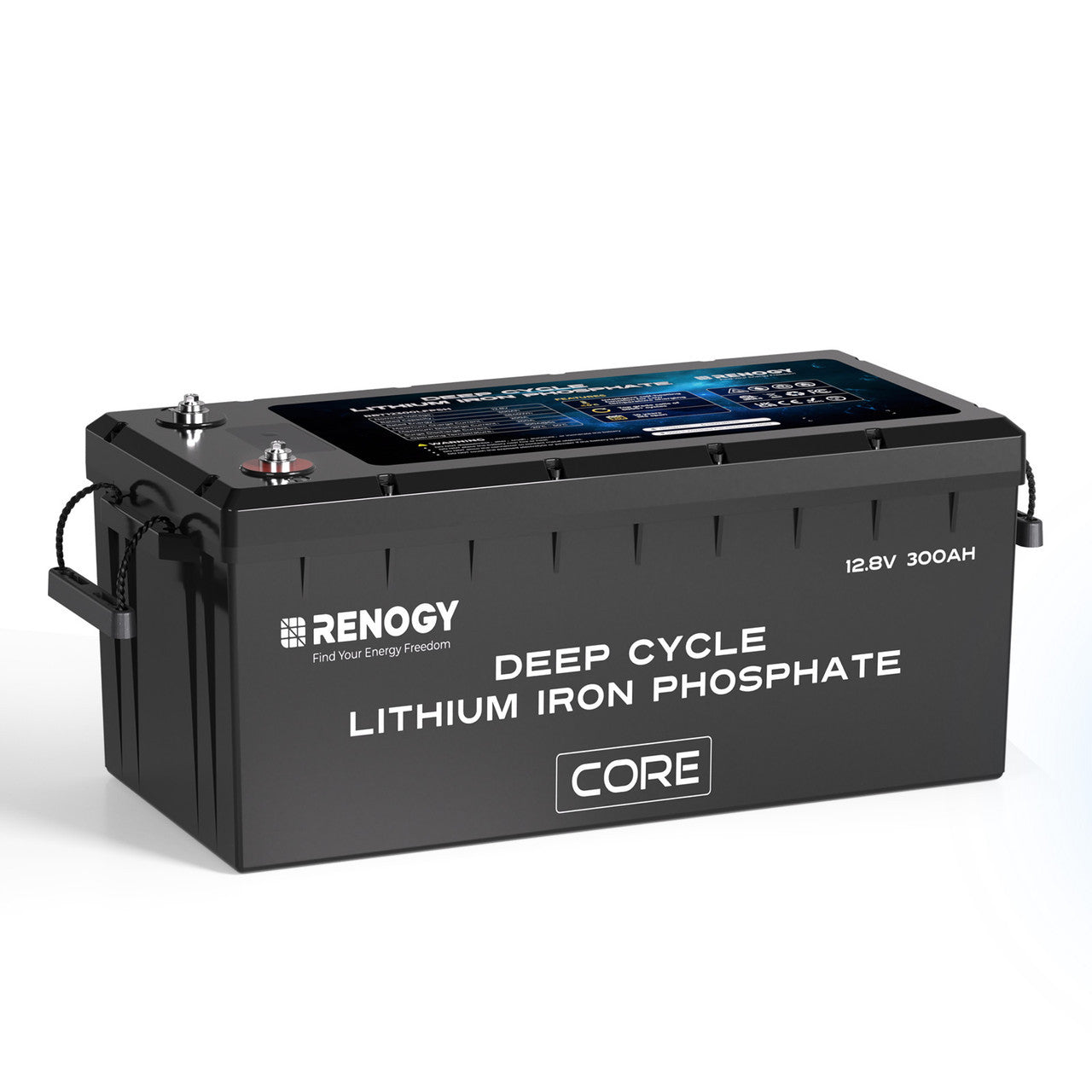 Akumulator LiFePO4 Renogy Core 12,8 V 300 Ah z samonagrzewaniem i Bluetooth (nowa wersja)