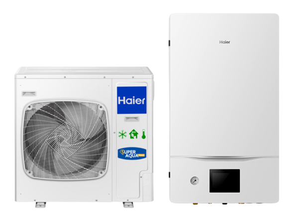 Pompa ciepła HAIER 10,04 kW super aqua split biała