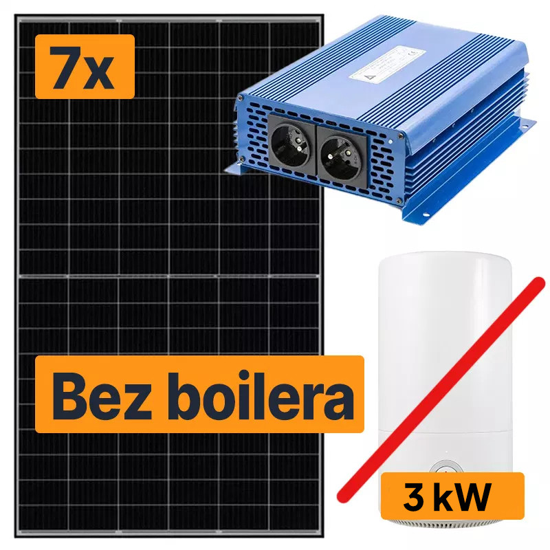 Solarny podgrzewacz wody 3kWp Panele słoneczne JA Solar