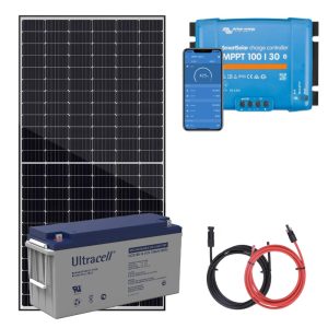 Panel słoneczny 430W i akumulator żelowy 150Ah z regulatorem MPPT