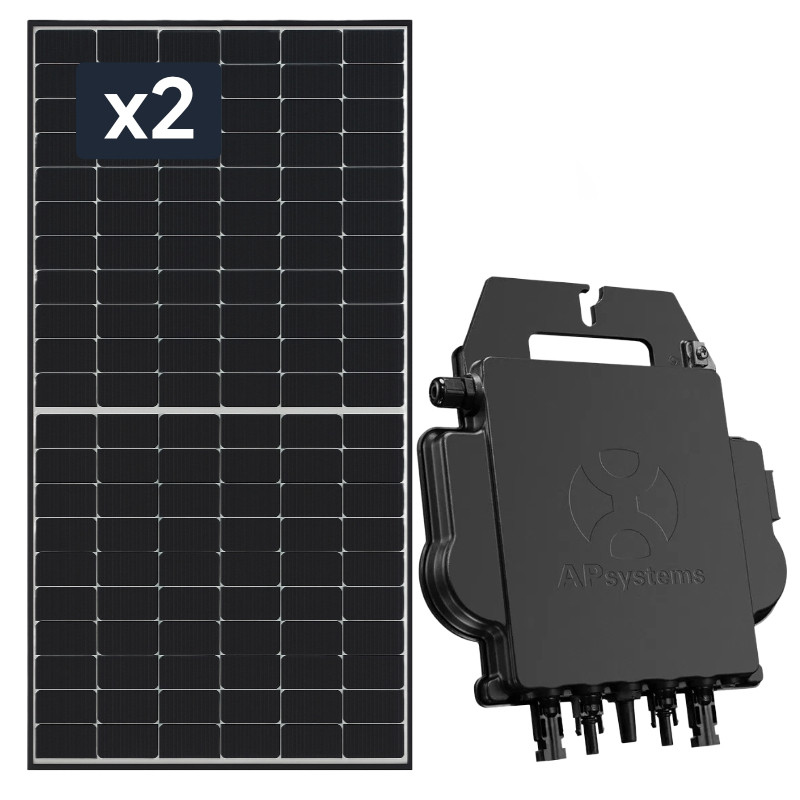 2 x Panel słoneczny IBC Solar White 455W MS-TA1 + Mikroinwerter APsystems DS3