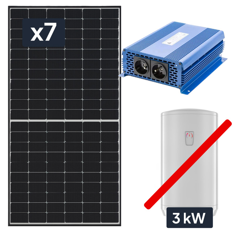 Solarny podgrzewacz wody 3kWp Panele słoneczne JA Solar